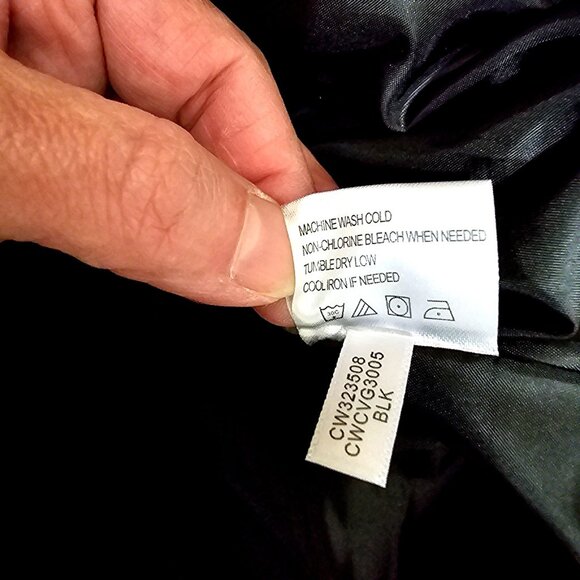 Calvin Klein Quilted Black Jacket XL Woman's - Picture 11 of 12